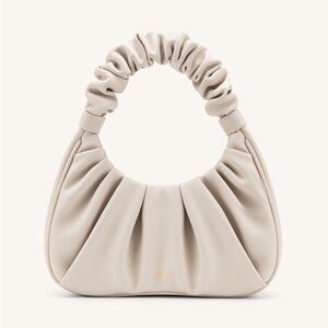 JW PEI Cream Ruched Shoulder Bag